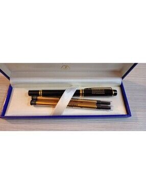 Waterman Le Man 200 Black & Gold Rollerball Pen with SIEMENS engraving & refills